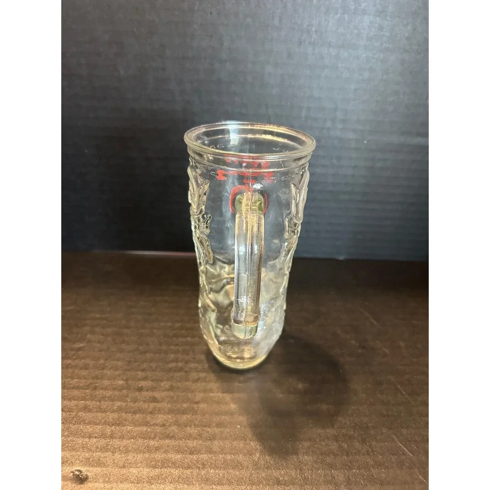 Coors Cowboy Boot Shaped Beer Glass Mug‎ Handle Red Logo 6